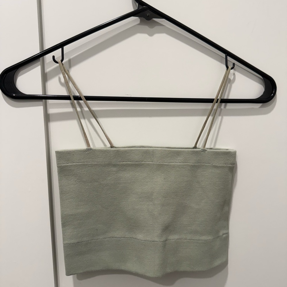 Lailli Mirza’s Petite The Brand - Sage Green Women's Strapless Top - XS/S